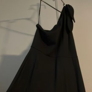 Banana republic black one sleeve dress size 14